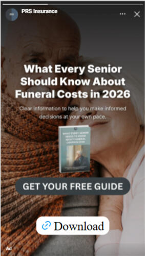 Funeral costs story ad