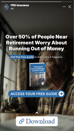 Retirement worry story ad