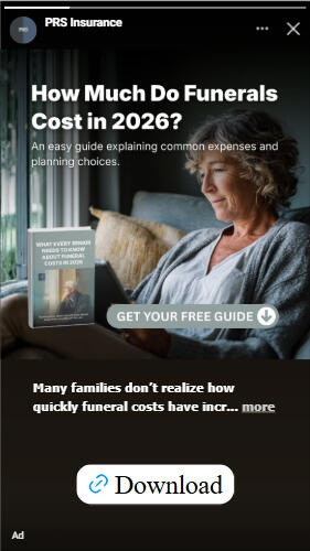 Funeral costs story ad